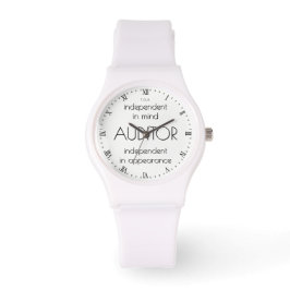 "Auditor: Independent in Mind & Vormgeving" Horloge