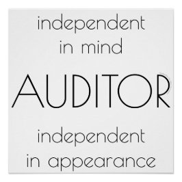 "Auditor: Independent in Mind & Vormgeving" Perfect Poster