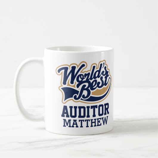 Auditor Personalized Gift Koffiemok (Links)