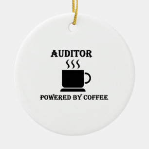 "Auditor" Powered by Coffee Keramisch Ornament