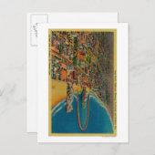 Auditorium, strand en regenboogpier briefkaart (Voorkant / Achterkant)