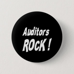 Auditors Rock! Knoop Ronde Button 5,7 Cm