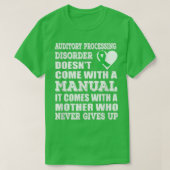 Auditory Processing DisorderGreen Ribbon Awareness T-shirt (Design voorkant)