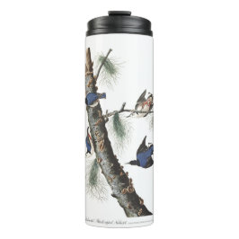 Audobon White-Breasted Nuthatch (zwart afgedekt) Thermosbeker