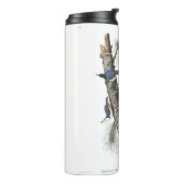 Audobon White-Breasted Nuthatch (zwart afgedekt) Thermosbeker (Gedraaid links)