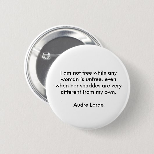Audre Lorde Button (Voorkant /achterkant)