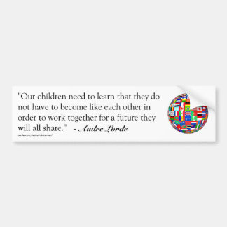 Audre Lorde Quote Bumpersticker
