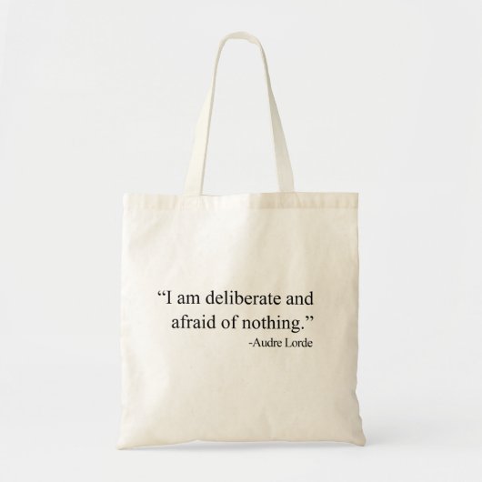 Audre Lorde Quote - Feministische Canvas tas (Voorkant)