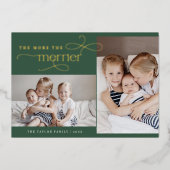 AUDREY Foil - Faire-part de naissance de carte de  (Recto)