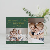 AUDREY Foil - Faire-part de naissance de carte de  (Debout devant)