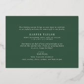 AUDREY Foil - Faire-part de naissance de carte de  (Verso)