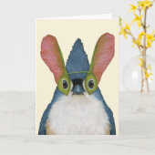 Audrey in vermomming kaart (Gele Bloem)