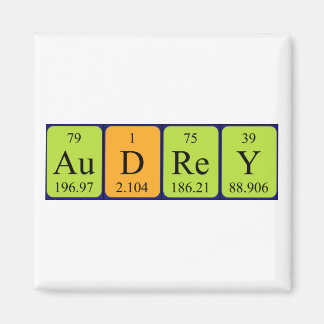Audrey periodieke table name magnet magneet