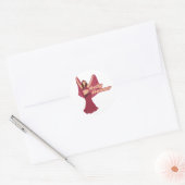 Audrey Roos Belly Dancer Ronde Sticker (Envelop)