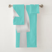 Audrey Teal Blanc Ruban Moderne Glam (En situation)