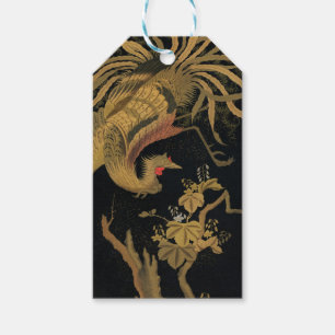 Audsley Mythische Howo-vogel: 1884 Japanse Feniks Cadeaulabel