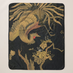 Audsley Mythische Howo-vogel: 1884 Japanse Feniks Sherpa Deken