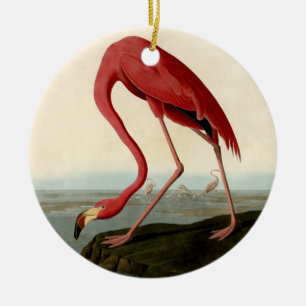 Audubon American Flamingo Keramisch Ornament