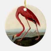 Audubon American Flamingo Keramisch Ornament (Achterkant)