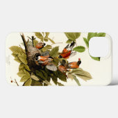 Audubon American Robin Wildlife Bird Case-Mate iPhone Case (Achterkant (horizontaal))