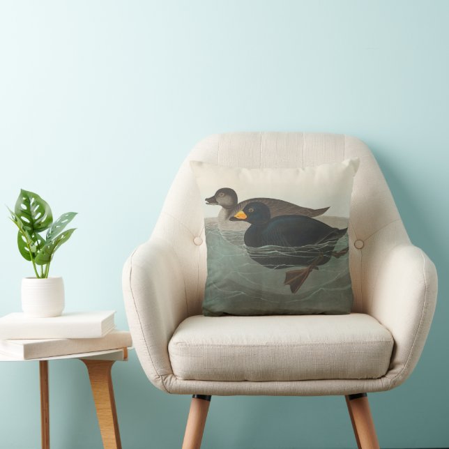 Audubon American Scoter Duck Classic Kussen (Stoel)