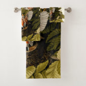 Audubon Amerikaanse Robin Wildlife Bird Illustrati Bad Handdoek (Insitu)