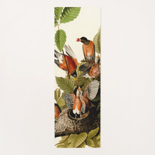 Audubon Amerikaanse Robin Wildlife Bird Illustrati Yogamat (Voorkant)