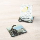 Audubon: Arctic Loon Drankjes Onderzetter (Rechterzijde)