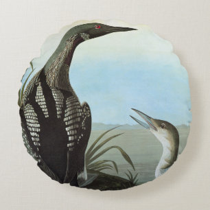 Audubon: Arctic Loon Rond Kussen