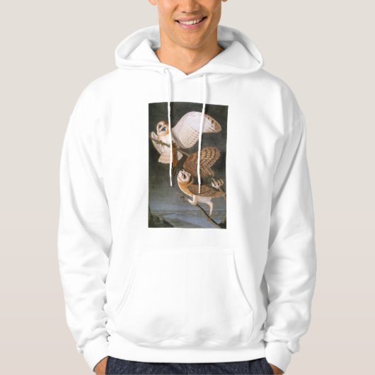 Audubon: Barn Owl Hoodie (Voorkant)