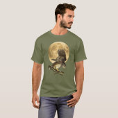 Audubon Barred Owl Moon Shirt Halloween (Voorkant volledig)