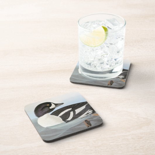 Audubon: Barrow's Goldeneye Drankjes Onderzetter (Rechterzijde)