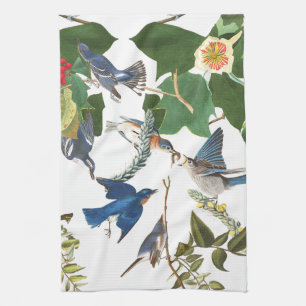 Audubon Bird Wildlife Floral Kitchen Towels Theedoek