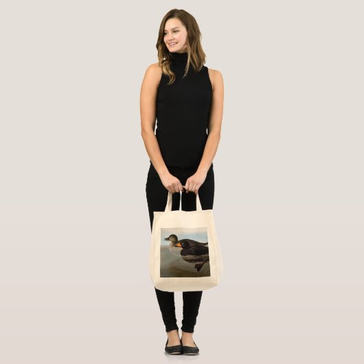 Audubon: Black Scoter Tote Bag (Voorkant (model))