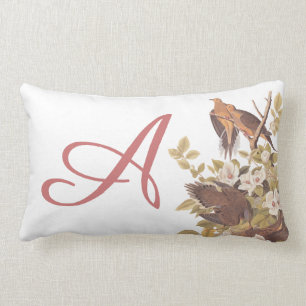 Audubon Carolina Turtle Dove Personalized Pillow Kussen