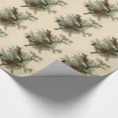 Audubon Cedar Waxwing Bird Cadeaupapier (Hoek)