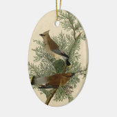 Audubon Cedar Waxwing Bird Keramisch Ornament (Links)