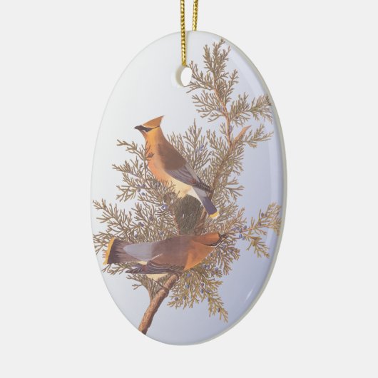 Audubon Cedar Waxwing Bird Keramisch Ornament (Links)