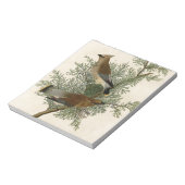Audubon Cedar Waxwing Bird Notitieblok (Gedraaid)