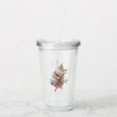 Audubon Cedar Waxwing Songbird in Juniper Acryl Drinkbeker (Achterkant)