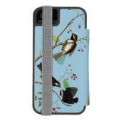Audubon: Chickadee Incipio iPhone Portemonnee Hoesje (Agenda Achterkant)