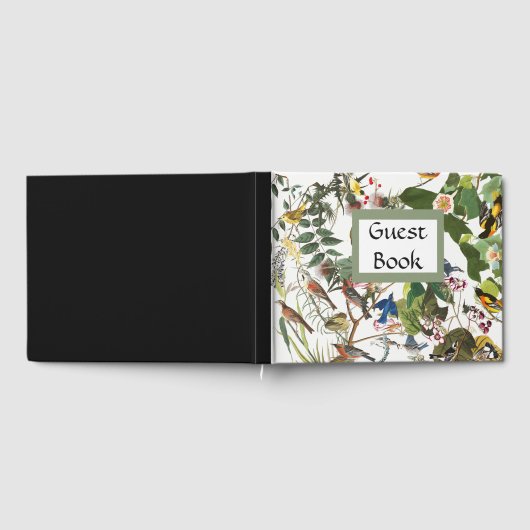 Audubon Collage Oiseaux Fleurs sauvages Livre d'or (Complet)