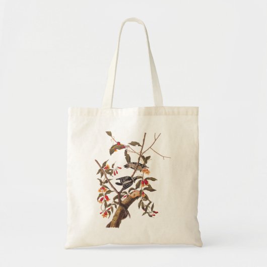 Audubon Downy Woodpecker Paar Art Tote Bag (Voorkant)