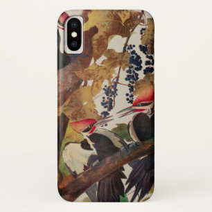 Audubon gepileerde specht vogelschilderij iPhone x hoesje