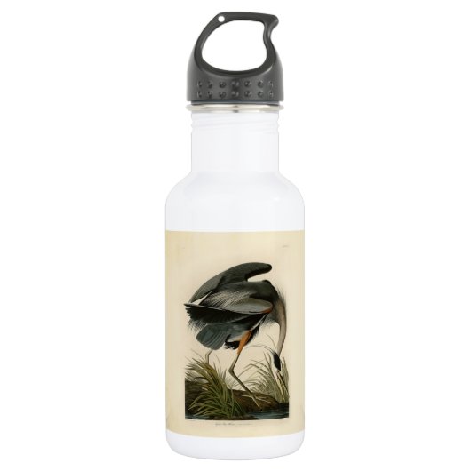 Audubon Great Blue Heron Marsh Bird Waterfles (Voorkant)