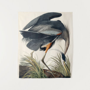 Audubon Grote Blauwe Heron 1834 Bord CCXI Wandkleed
