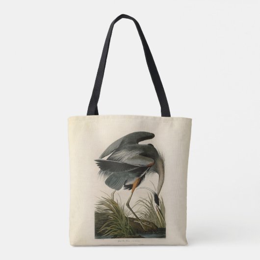 Audubon Grote Blauwe Heron moerasvogel Draagtas (Achterkant)