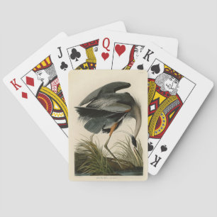 Audubon Grote Blauwe Heron moerasvogel Pokerkaarten