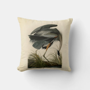 Audubon Grote Blauwe Reiger Moeras Vogel Kussen