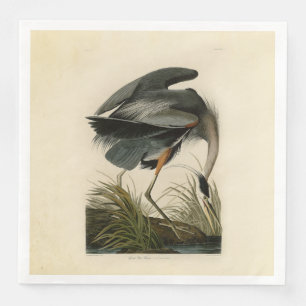 Audubon Grote Blauwe Reiger Moeras Vogel Servet
